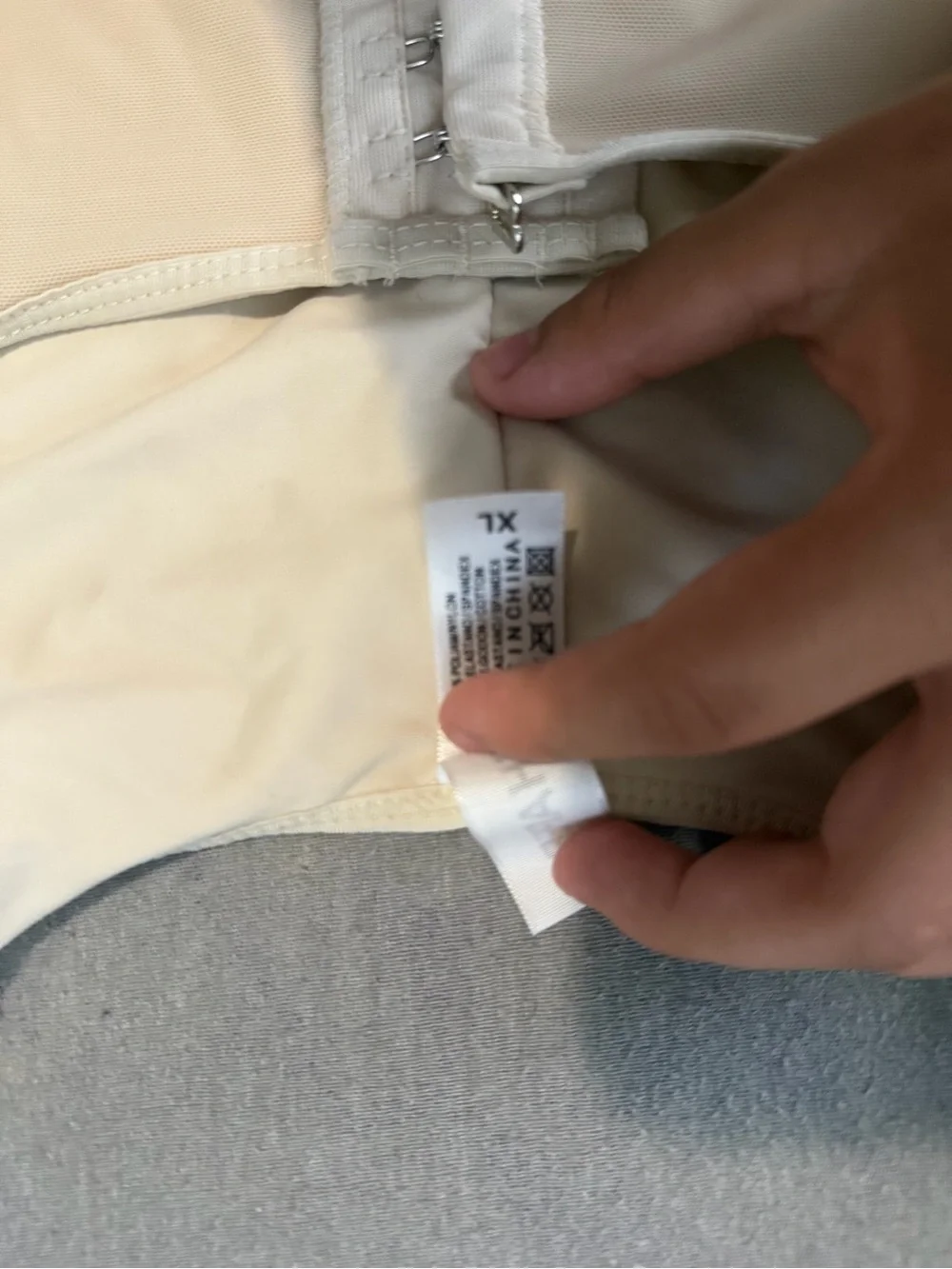 One-Piece Shapewear Bodysuit in Cream